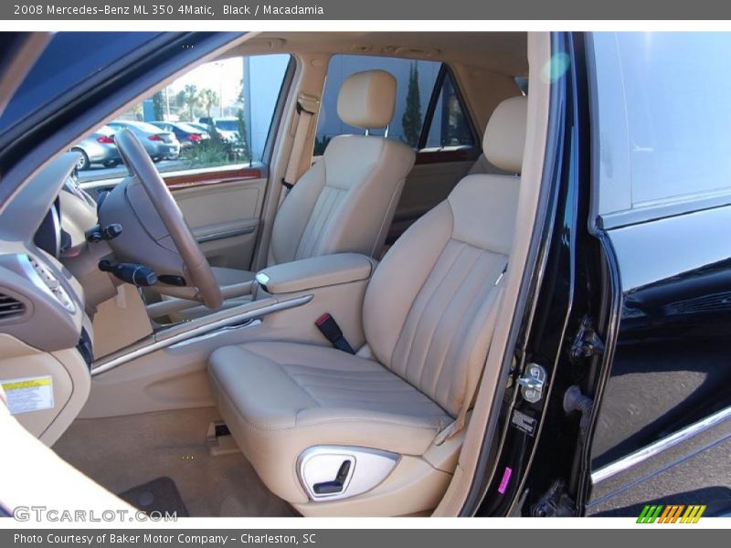 Black / Macadamia 2008 Mercedes-Benz ML 350 4Matic
