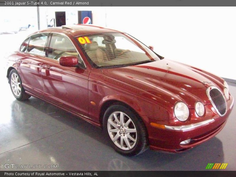 Carnival Red / Almond 2001 Jaguar S-Type 4.0
