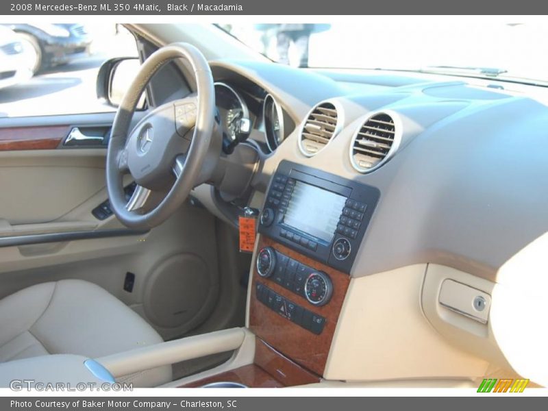 Black / Macadamia 2008 Mercedes-Benz ML 350 4Matic