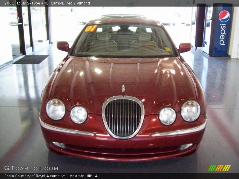Carnival Red / Almond 2001 Jaguar S-Type 4.0