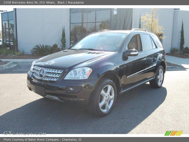 Black / Macadamia 2008 Mercedes-Benz ML 350 4Matic
