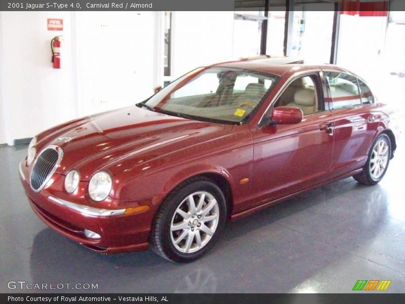 Carnival Red / Almond 2001 Jaguar S-Type 4.0