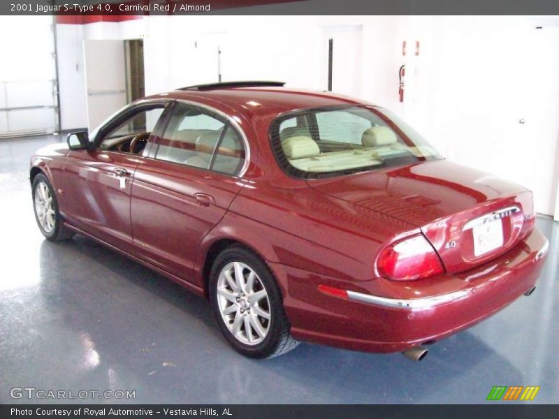 Carnival Red / Almond 2001 Jaguar S-Type 4.0
