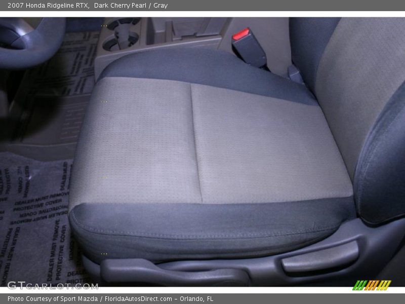 Dark Cherry Pearl / Gray 2007 Honda Ridgeline RTX