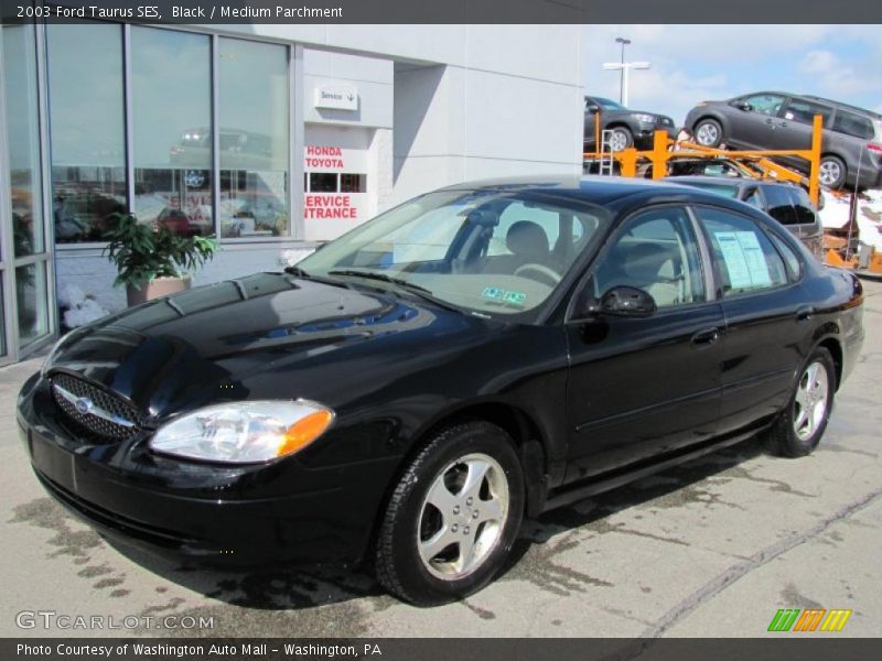 Black / Medium Parchment 2003 Ford Taurus SES