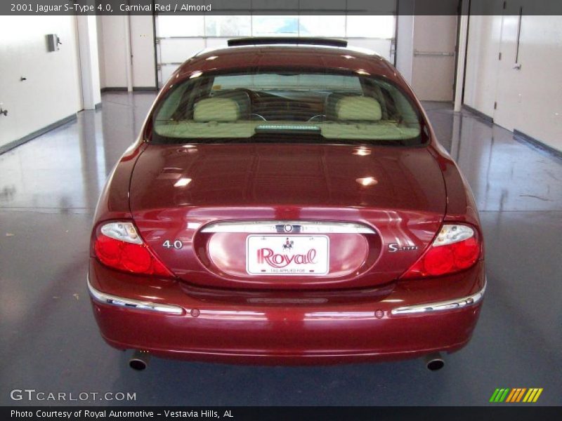 Carnival Red / Almond 2001 Jaguar S-Type 4.0