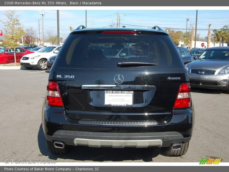 Black / Macadamia 2008 Mercedes-Benz ML 350 4Matic