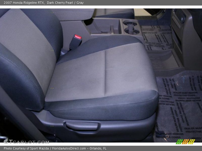 Dark Cherry Pearl / Gray 2007 Honda Ridgeline RTX
