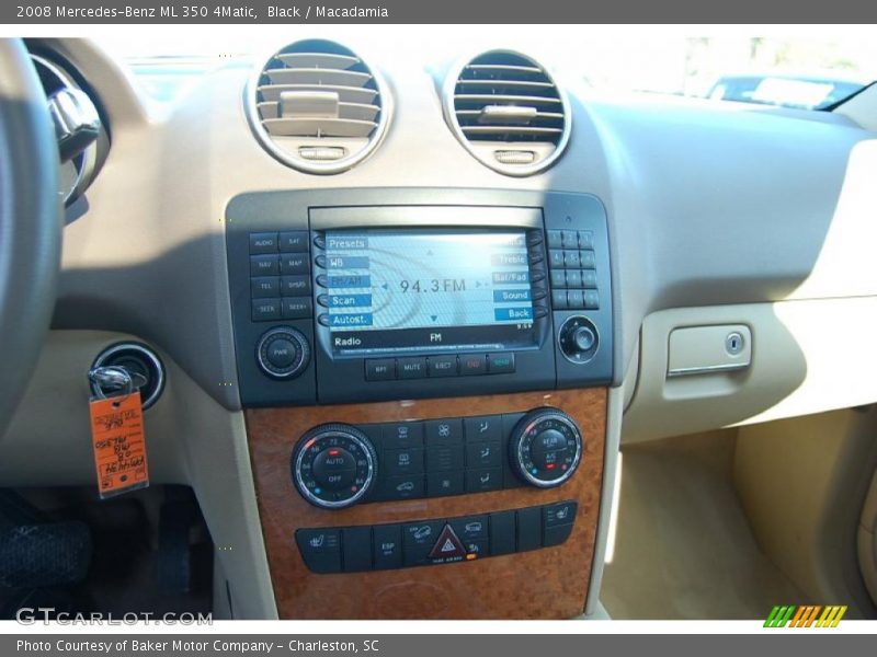 Black / Macadamia 2008 Mercedes-Benz ML 350 4Matic