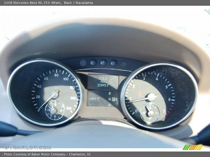 Black / Macadamia 2008 Mercedes-Benz ML 350 4Matic