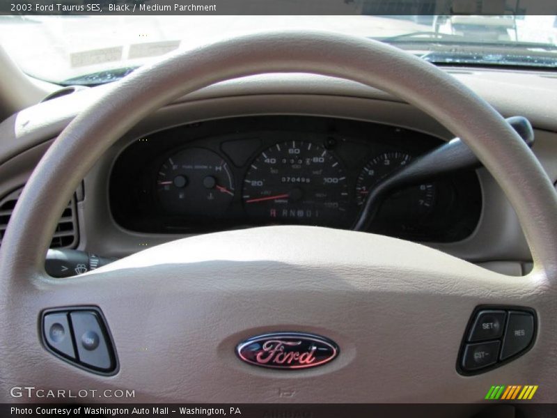 Black / Medium Parchment 2003 Ford Taurus SES