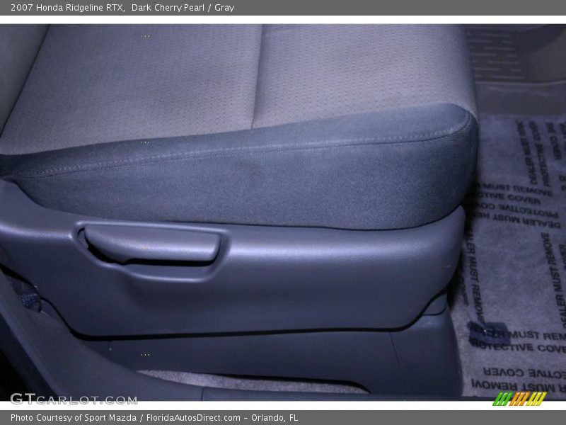 Dark Cherry Pearl / Gray 2007 Honda Ridgeline RTX