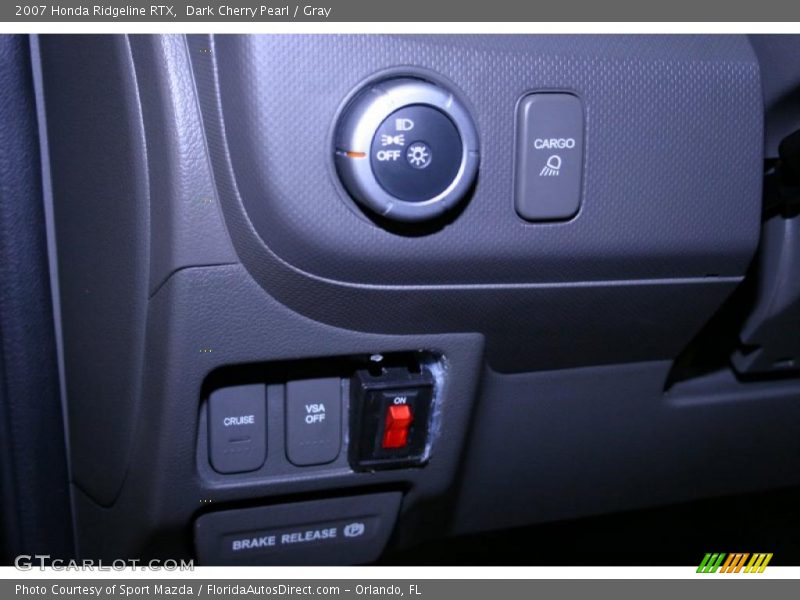 Dark Cherry Pearl / Gray 2007 Honda Ridgeline RTX