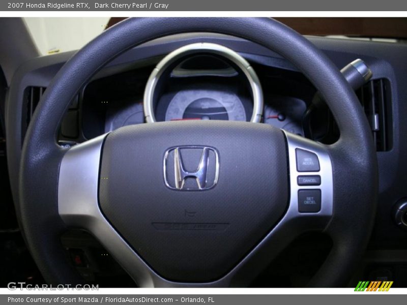 Dark Cherry Pearl / Gray 2007 Honda Ridgeline RTX