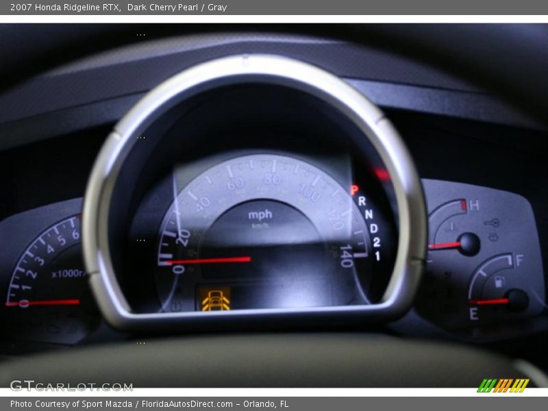 Dark Cherry Pearl / Gray 2007 Honda Ridgeline RTX