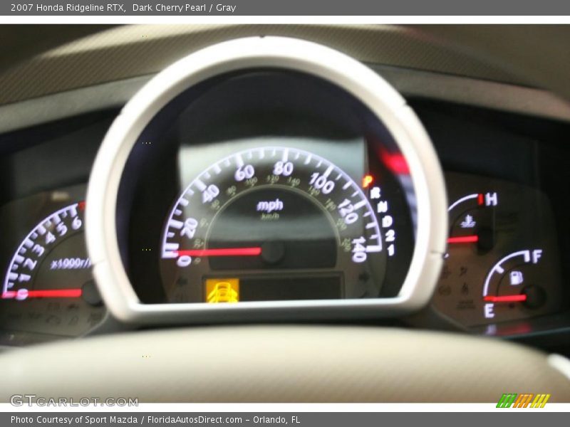 Dark Cherry Pearl / Gray 2007 Honda Ridgeline RTX