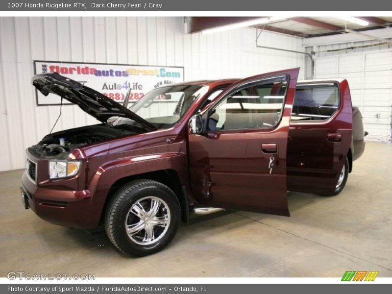 Dark Cherry Pearl / Gray 2007 Honda Ridgeline RTX