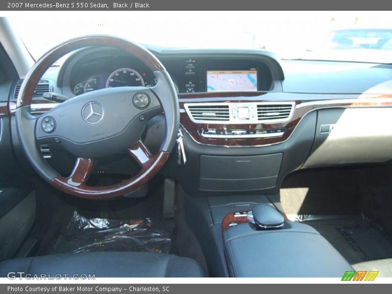 Black / Black 2007 Mercedes-Benz S 550 Sedan