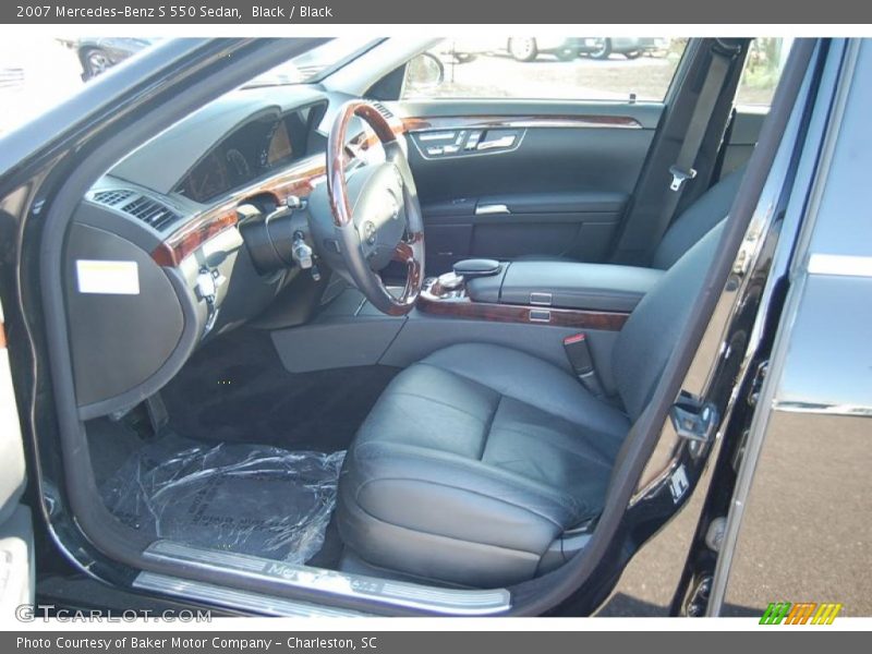 Black / Black 2007 Mercedes-Benz S 550 Sedan