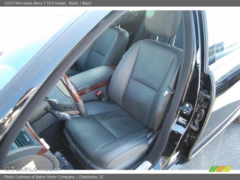 Black / Black 2007 Mercedes-Benz S 550 Sedan
