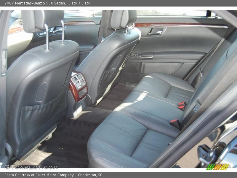 Black / Black 2007 Mercedes-Benz S 550 Sedan