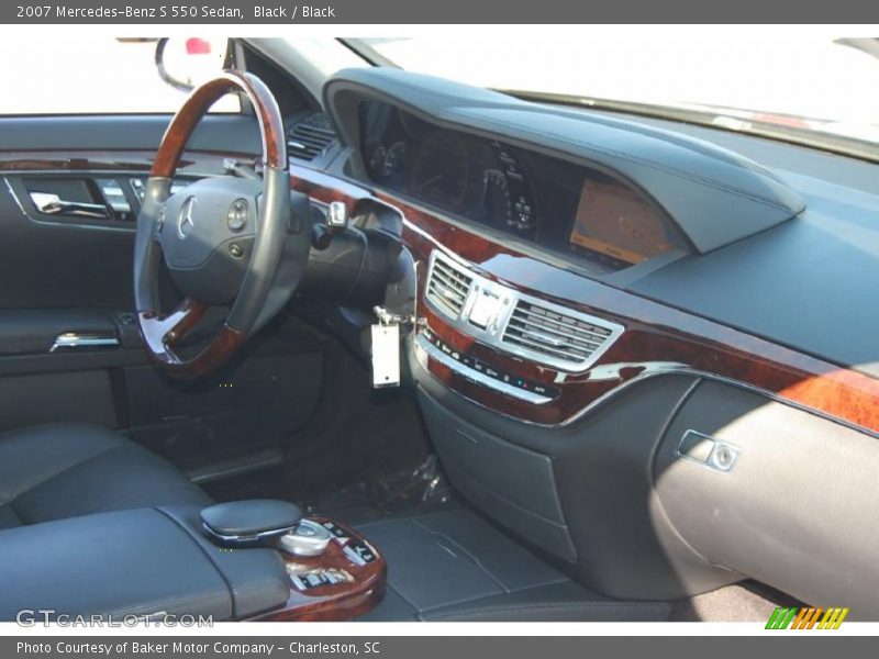 Black / Black 2007 Mercedes-Benz S 550 Sedan