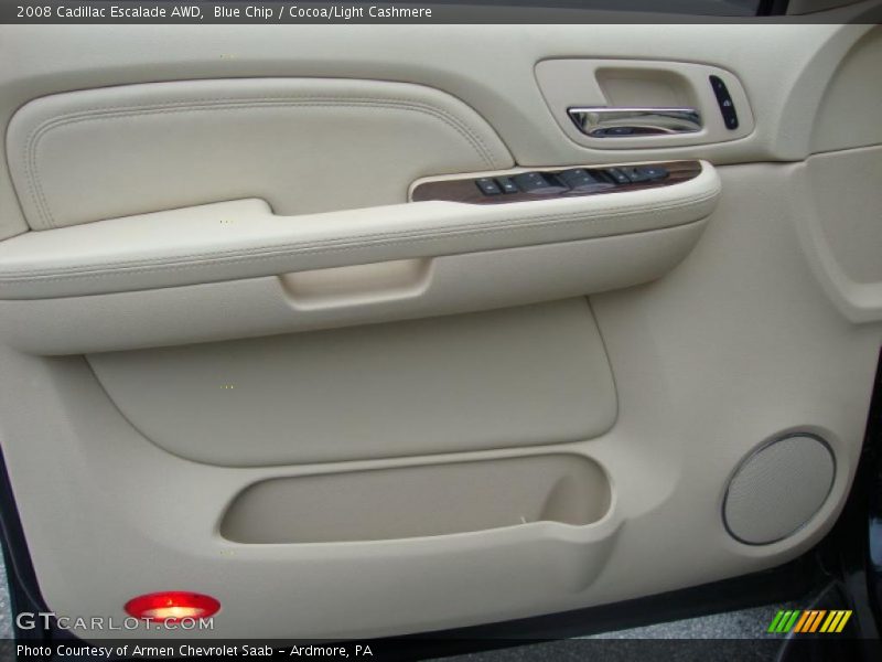 Blue Chip / Cocoa/Light Cashmere 2008 Cadillac Escalade AWD