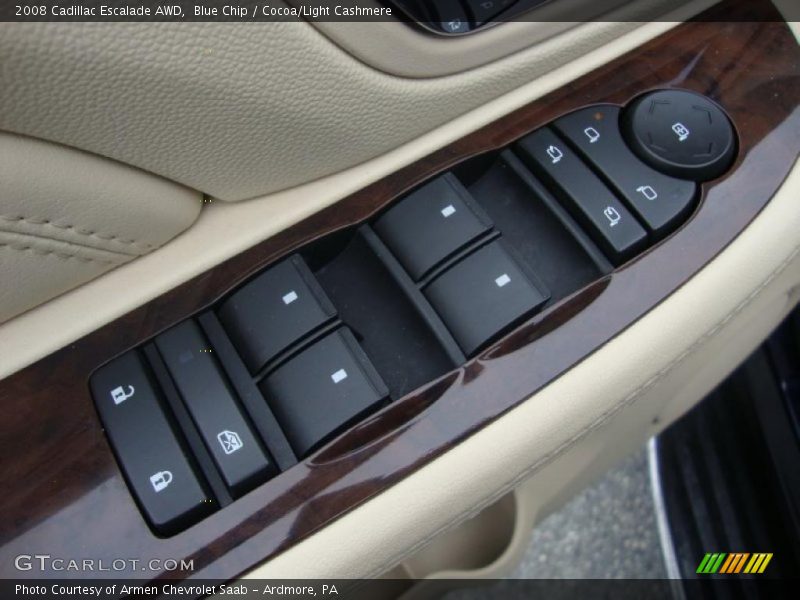 Blue Chip / Cocoa/Light Cashmere 2008 Cadillac Escalade AWD