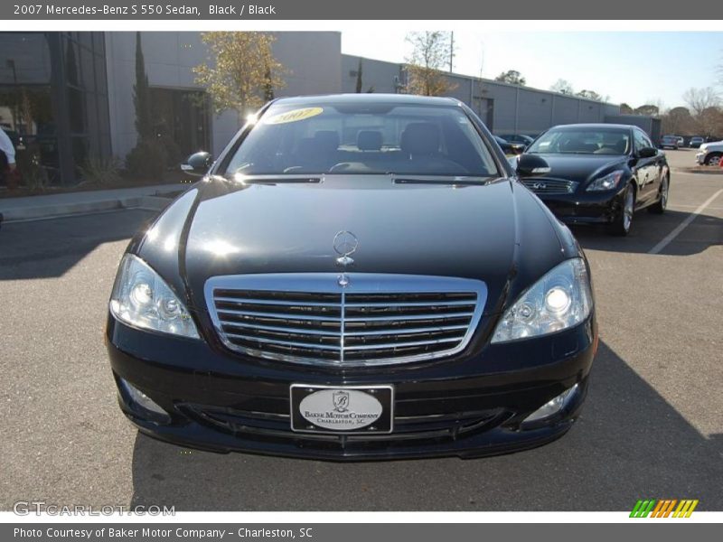 Black / Black 2007 Mercedes-Benz S 550 Sedan