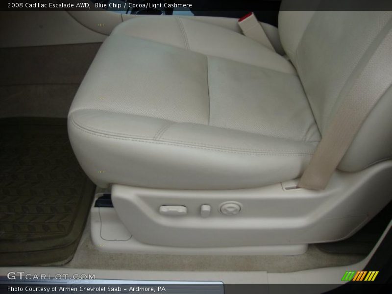 Blue Chip / Cocoa/Light Cashmere 2008 Cadillac Escalade AWD