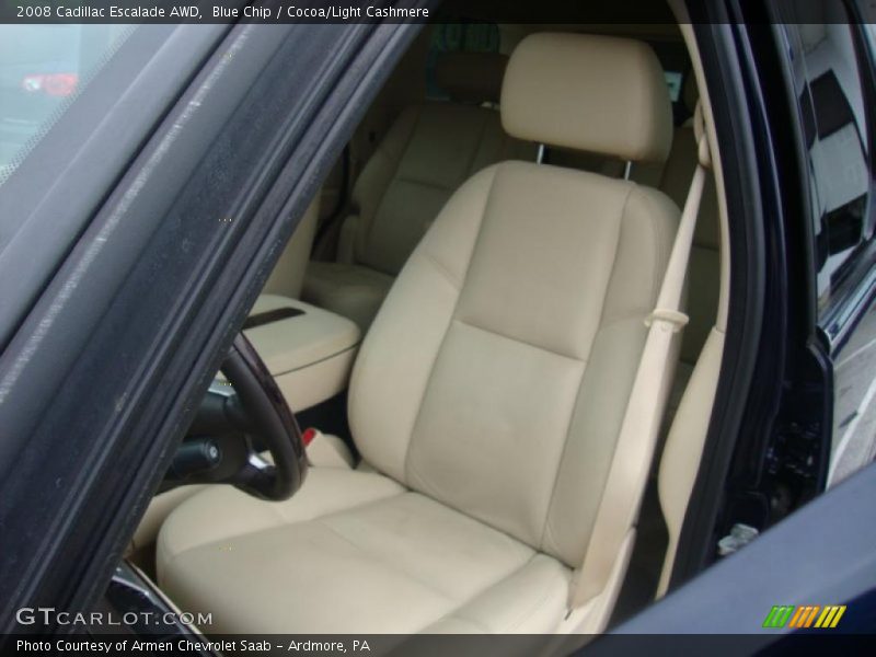 Blue Chip / Cocoa/Light Cashmere 2008 Cadillac Escalade AWD