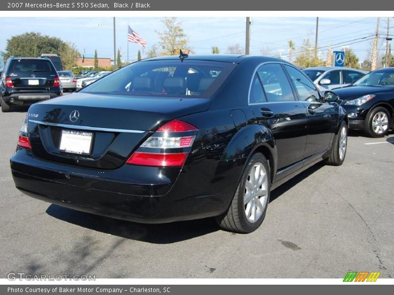 Black / Black 2007 Mercedes-Benz S 550 Sedan