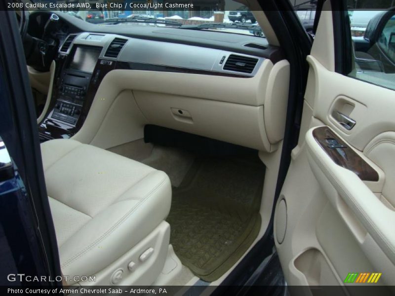 Blue Chip / Cocoa/Light Cashmere 2008 Cadillac Escalade AWD