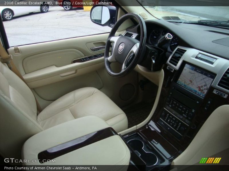 Blue Chip / Cocoa/Light Cashmere 2008 Cadillac Escalade AWD