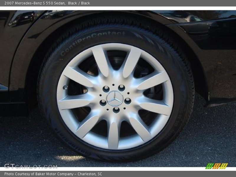 Black / Black 2007 Mercedes-Benz S 550 Sedan