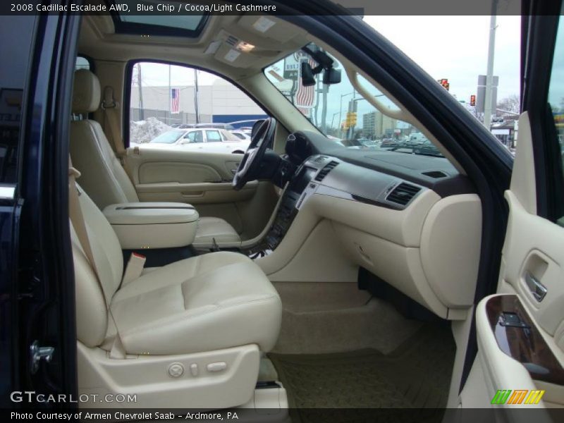 Blue Chip / Cocoa/Light Cashmere 2008 Cadillac Escalade AWD