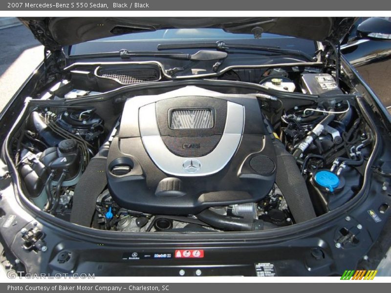 Black / Black 2007 Mercedes-Benz S 550 Sedan