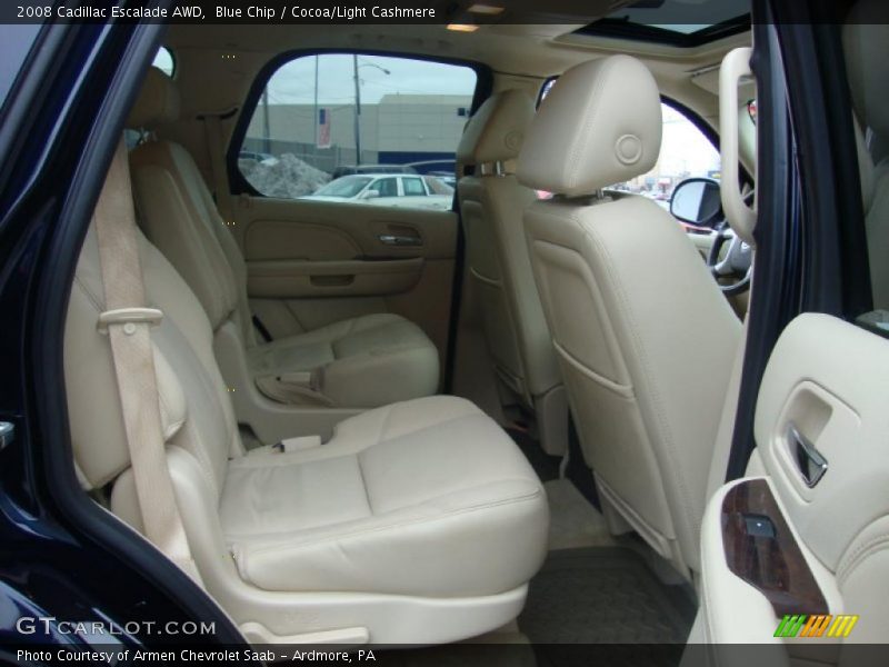 Blue Chip / Cocoa/Light Cashmere 2008 Cadillac Escalade AWD