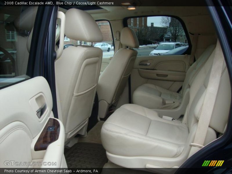Blue Chip / Cocoa/Light Cashmere 2008 Cadillac Escalade AWD