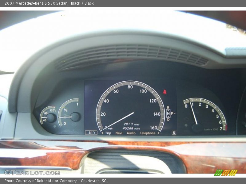 Black / Black 2007 Mercedes-Benz S 550 Sedan