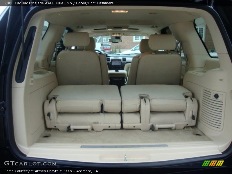 Blue Chip / Cocoa/Light Cashmere 2008 Cadillac Escalade AWD