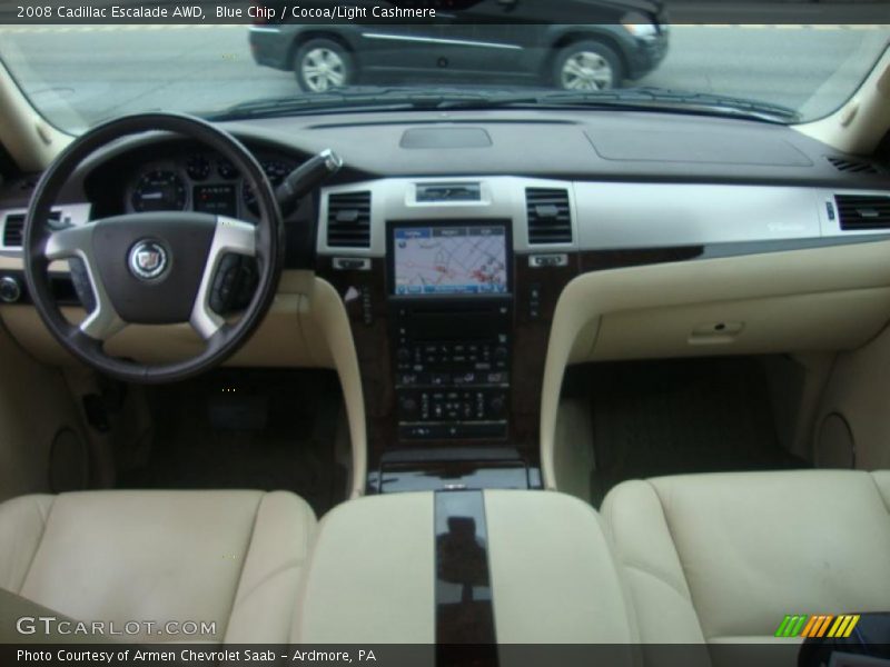 Blue Chip / Cocoa/Light Cashmere 2008 Cadillac Escalade AWD