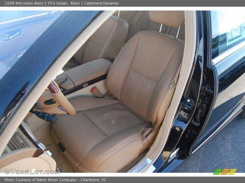 Black / Cashmere/Savanna 2008 Mercedes-Benz S 550 Sedan