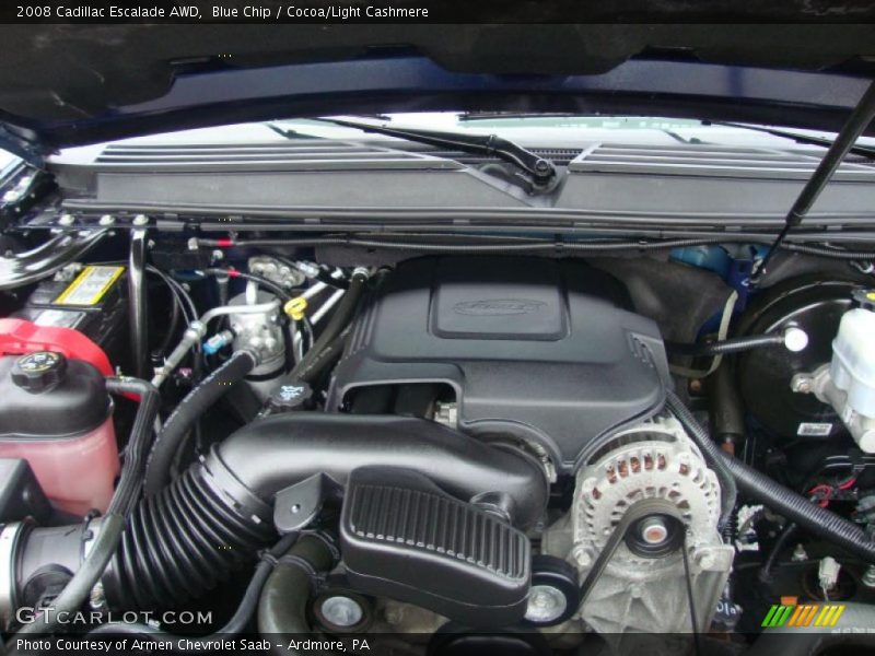 Blue Chip / Cocoa/Light Cashmere 2008 Cadillac Escalade AWD