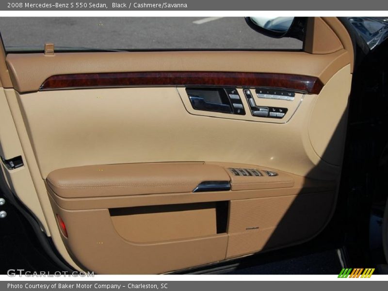 Black / Cashmere/Savanna 2008 Mercedes-Benz S 550 Sedan