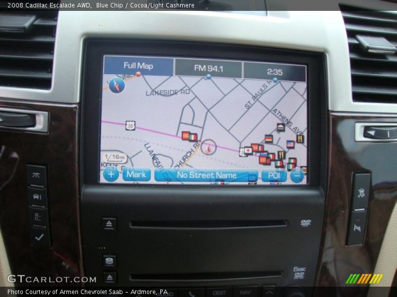 Blue Chip / Cocoa/Light Cashmere 2008 Cadillac Escalade AWD