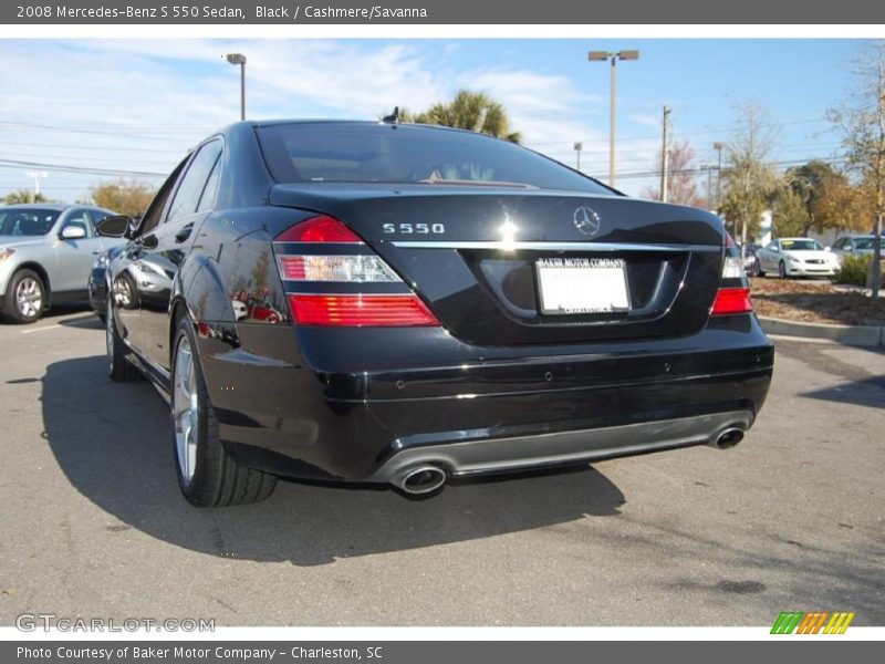 Black / Cashmere/Savanna 2008 Mercedes-Benz S 550 Sedan