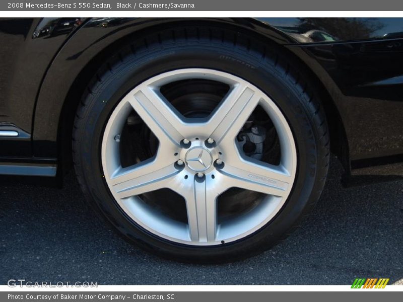 Black / Cashmere/Savanna 2008 Mercedes-Benz S 550 Sedan