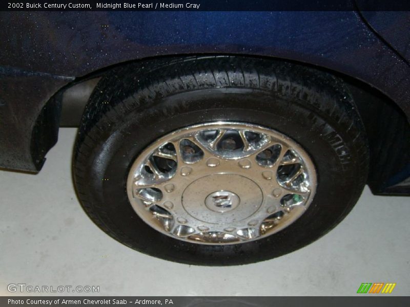 Midnight Blue Pearl / Medium Gray 2002 Buick Century Custom