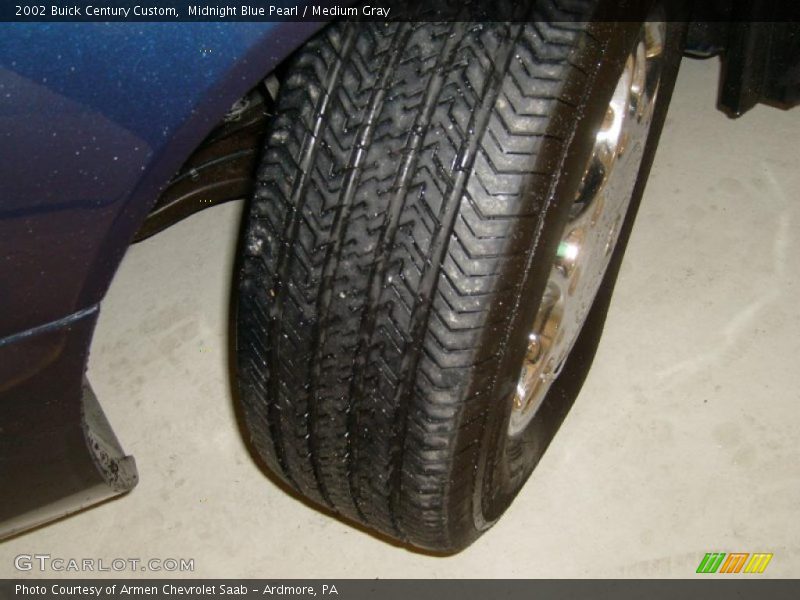 Midnight Blue Pearl / Medium Gray 2002 Buick Century Custom